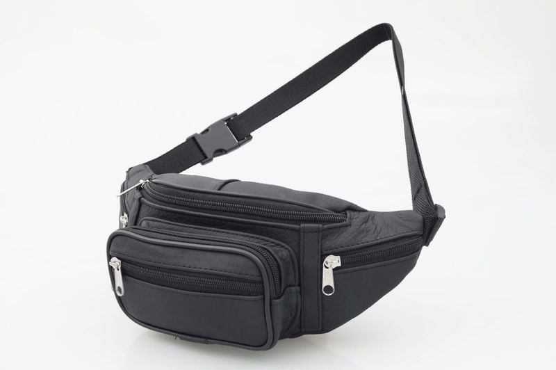 NERKA męska skórzana solidna polska saszetka N135 czarna zdjęcie 4