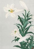 Plakat 42x59,4cm Lilies, Koson Japoński Vintage do Salonu