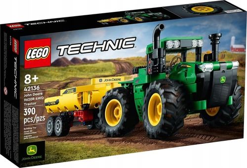 KLOCKI LEGO TECHNIC 42136 TRAKTOR JOHN DEERE 9620 4WD DLA DZIECKA + TORBA na Arena.pl