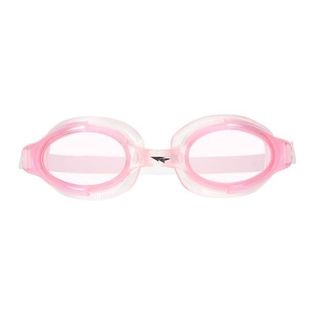 Okulary pływackie różowo białe szczelne uszczelka TPR silikonowy pasek nie parują ABI