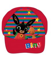 Czapka z daszkiem dla chłopca 54 na lato bejsbolówka Bing czerwona