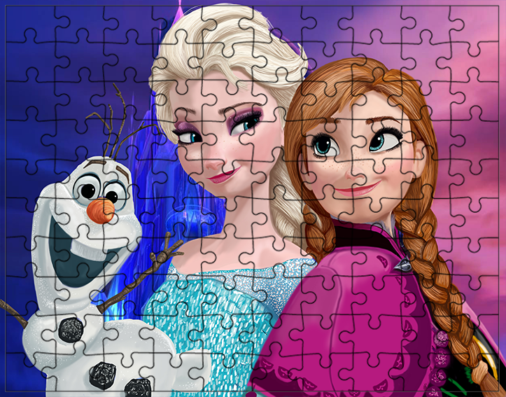 Puzzle Kraina Lodu zdjęcie 1