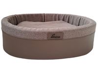 Przytulne brązowe owalne legowisko dla psa - Diversa Emily Skay rozmiar 3