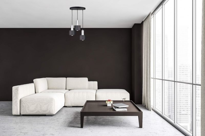 Lampa wisząca 3xE27 LUCE BLACK SILVER zdjęcie 2