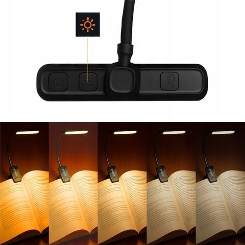 Lampka do czytania książek bezprzewodowa z 24 LED, obracana elastyczna na Arena.pl