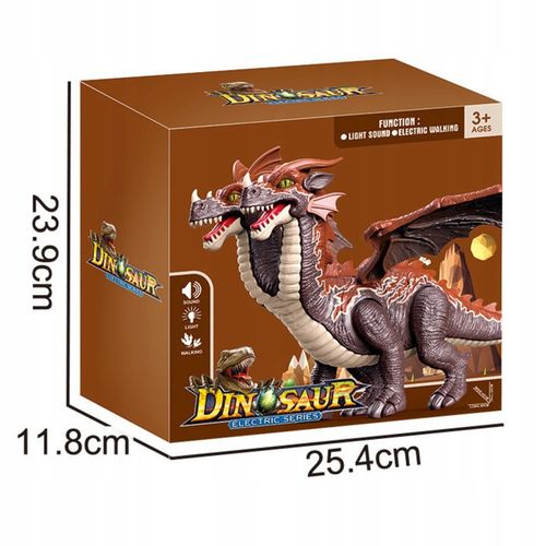 Dinozaur Dwugłowy Interaktywny Pterodaktyl Ruchome Skrzydła Nogi Ogon na Arena.pl