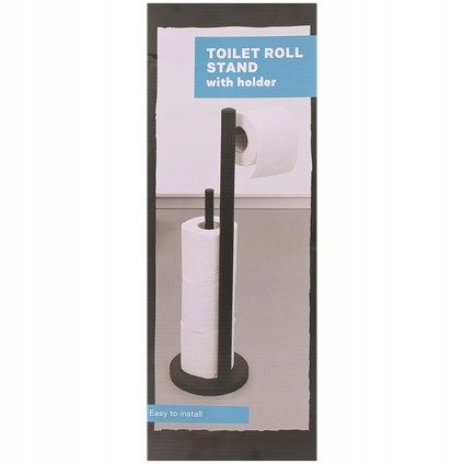 UCHWYT NA PAPIER TOALETOWY STOJĄCY DO WC 51 cm STOJAK METALOWY hit na Arena.pl