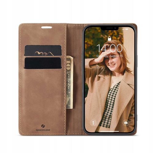 Spacecase Wallet Iphone 13 Pro Light Brown na Arena.pl