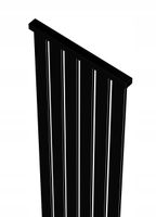 Grzejnik dekoracyjny LOTUS 160x61 CZARNY POŁYSK