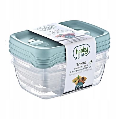 POJEMNIK NA ŻYWNOŚĆ 3 szt 1,2L ZESTAW POJEMNIKÓW DO PRZECHOWYWANIA ŻYWNOŚCI na Arena.pl