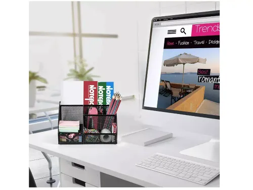 Przybornik organizer na biurko 6 komór szufladka na Arena.pl