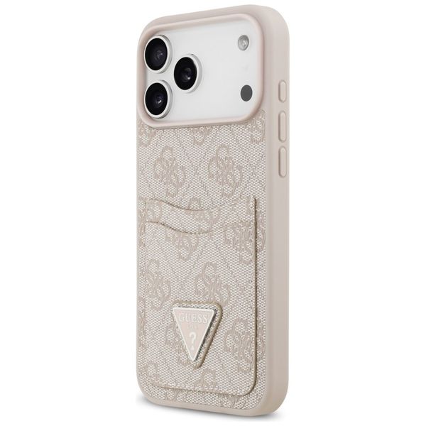 Etui Guess 4G Double Card Triangle do iPhone 17 Pro Max różowy zdjęcie 2