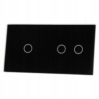 PANEL SZKLANY 1+2 (2 PUSZKI) - CZARNY LIVOLO