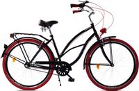 Rower Dallas Cruiser 26" 3spd Lady Alu - czarny z czerwonym