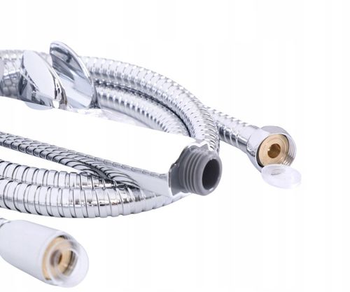 Słuchawka prysznicowa z wężem chrom do wanny z uchwytem ściennym YOKA na Arena.pl