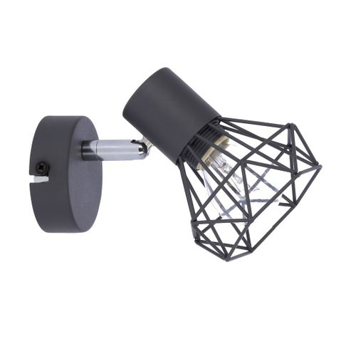 Verve kinkiet 1x40W E14 matowy szary na Arena.pl