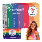 Kolorowy Proszek Holi Zestaw 6X100G Holi Cow 27335