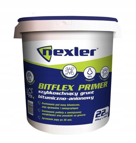 NEXLER BITFLEX Primer Szybkoschnący grunt bitumiczno-anionowy 22kg na Arena.pl