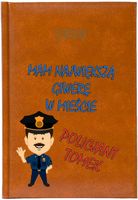 Kalendarz A5 2026 tygodniowy KSIĄŻKOWY PLANER DLA POLICJANTA twój napis
