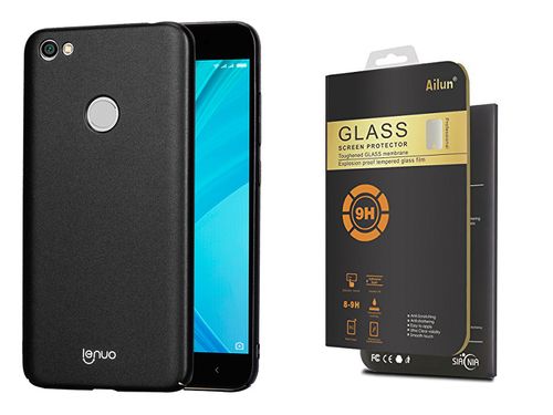Etui LENUO Case Xiaomi Redmi Note 5A Prime + SZKŁO na Arena.pl