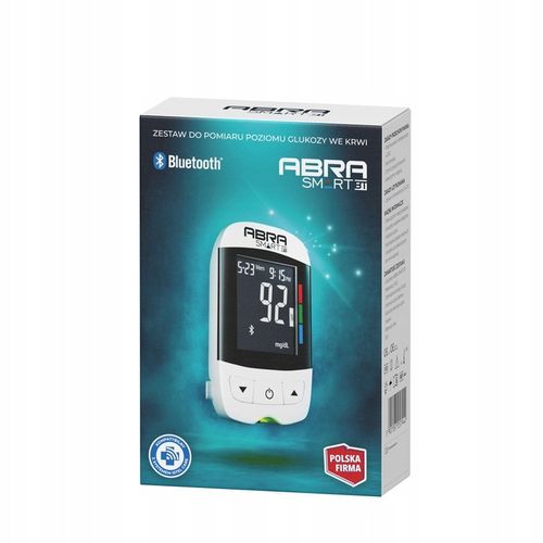 GLUKOMETR DIAGNOSTIC ABRA BEZKODOWY WIECZYSTA GWA aplikacja BT pomiar na Arena.pl