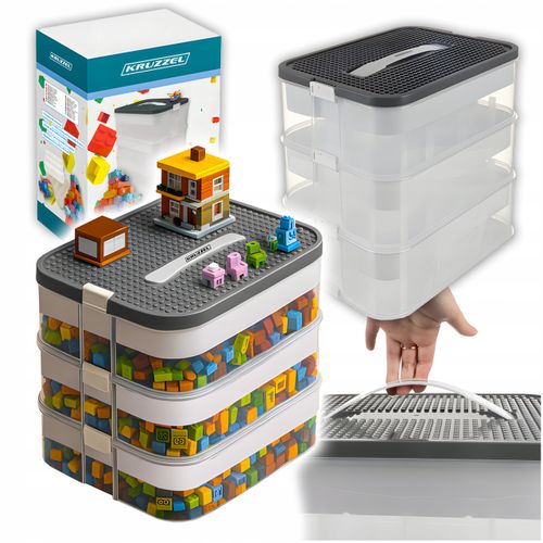 pudełko na klocki- 3 poziomy 22l kruzzel 25757 na Arena.pl