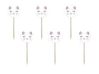 Pikery do babeczek Kotek, 6 szt.