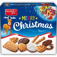 MERRY CHRISTMAS mix ciastek 240G SŁODKOŚCI PREZENT BOŻE NARODZENIE ŚWIĘTA