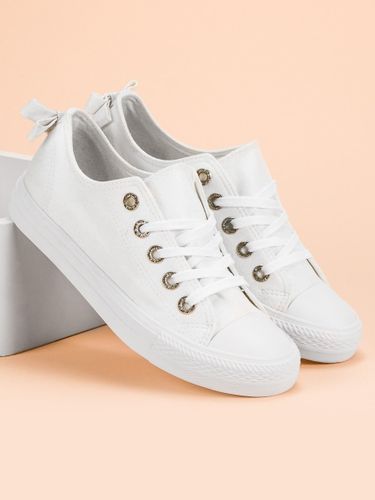 BIAŁE NISKIE TRAMPKI Rozmiar - 38 na Arena.pl