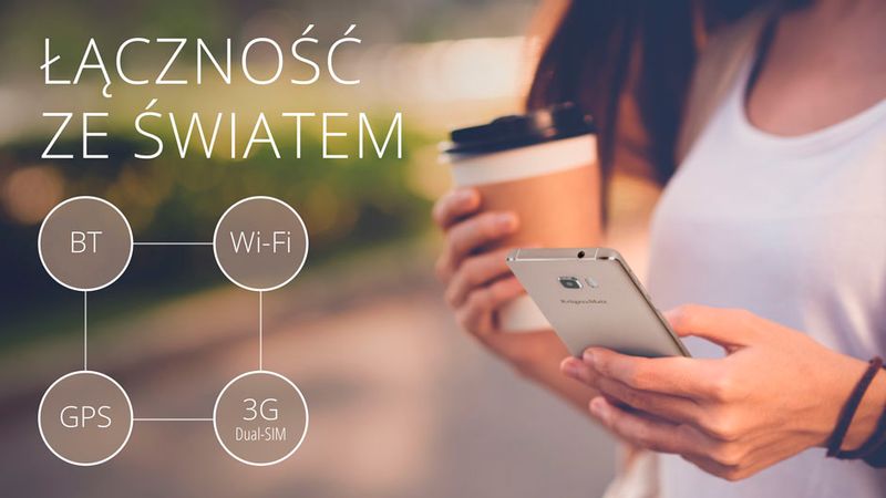 KM0437-G Smartfon Kruger&Matz MOVE 6 złoty zdjęcie 8