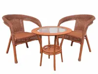 Zestaw mebli ogrodowych technorattan taras balkon