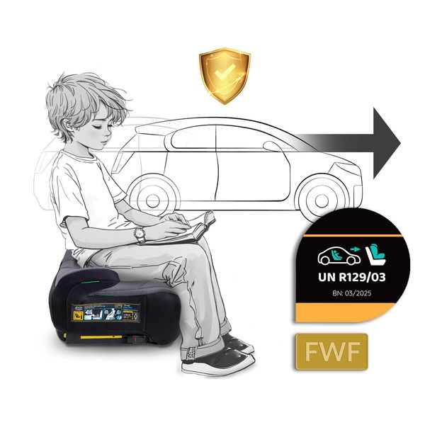 Fotelik samochodowy, siedzisko Isofix 22 - 36 kg Louis Nukido 710201 zdjęcie 3