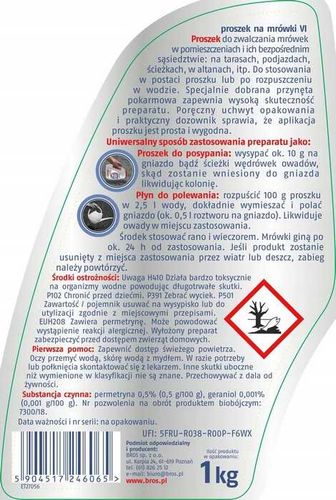 BROS Proszek Na Mrówki 1 kg na Arena.pl