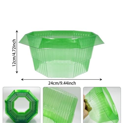 Osłona Przeciw Ślimakom 20szt Zielony Kołnierz Ochronny na Rośliny 24cm na Arena.pl