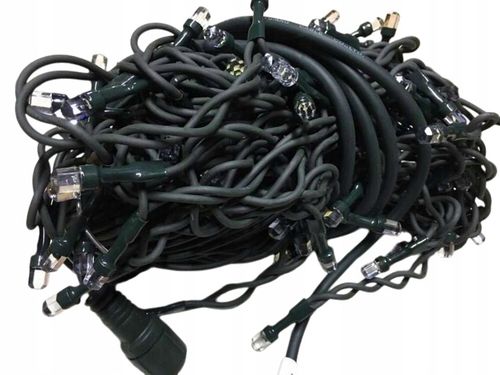 LAMPKI CHOINKOWE 80LED Z EFEKTEM FLASH 10M GRUBY KABEL DIAMENTOWA DIODA na Arena.pl