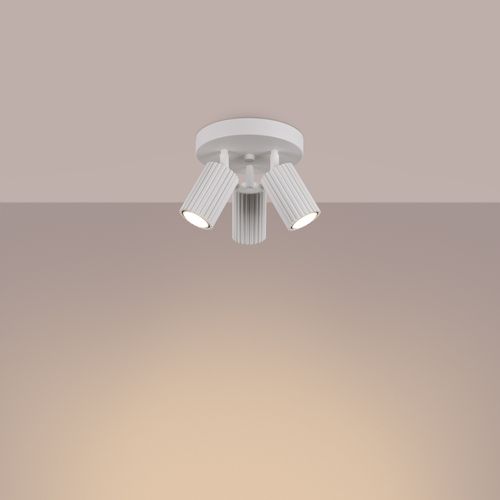 Plafon KARBON 3P biały na Arena.pl