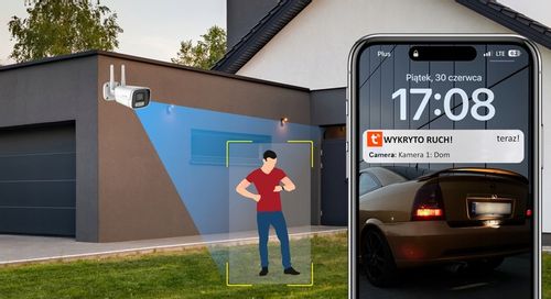KAMERA BEZPRZEWODOWA WIFI ZEWNĘTRZNA IP TUBOWA 5MPX APLIKACJA TUYA ANOMATEC na Arena.pl