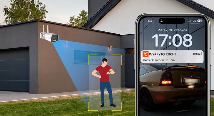 KAMERA BEZPRZEWODOWA WIFI ZEWNĘTRZNA IP TUBOWA 5MPX APLIKACJA TUYA ANOMATEC zdjęcie 2