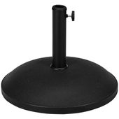 Stojak na parasol, 25kg, betonowy, czarny, stabilny