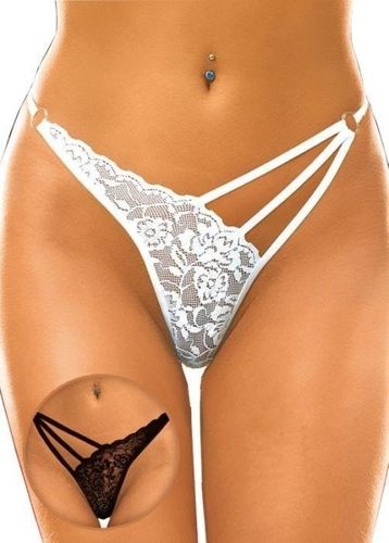 Czarne Stringi Damskie z Paskami SoftLine 2271 S/M na Arena.pl