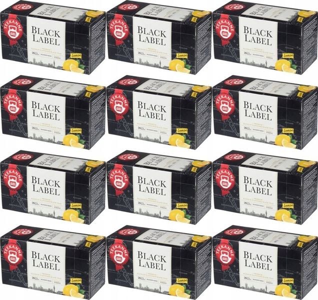 Teekanne herbata Black Label Lemon 20 kopert x12 zdjęcie 1