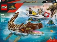 LEGO Jurassic World 76974 Misja na łodzi i model mozazaura