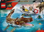 LEGO Jurassic World 76974 Misja na łodzi i model mozazaura