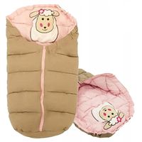 Śpiworek do wózka 4w1 SHEEP BEIGE-PINK
