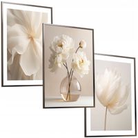 30x40 ZESTAW OBRAZY W RAMIE PLAKATY RAMKA BOHO ROŚLINY KWIATY NATURA