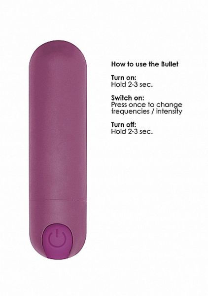 10 Speed Rechargeable Bullet - Purple zdjęcie 9