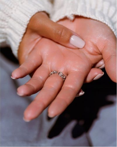 Pierścionek damski REGULOWANY PANCERKA wąski stal na Arena.pl