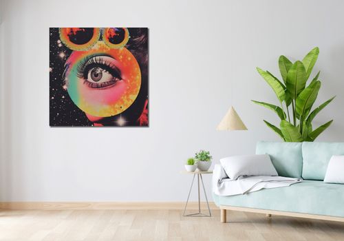 Obraz 90x90cm Oko w Kosmosie na Arena.pl