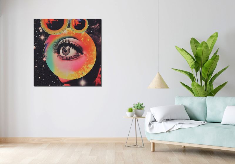 Obraz 90x90cm Oko w Kosmosie zdjęcie 2