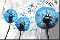 60CM 40CM OBRAZ ŚCIENNY DMUCHAWCE BŁĘKICIE DRUK PŁÓTNO RAMA